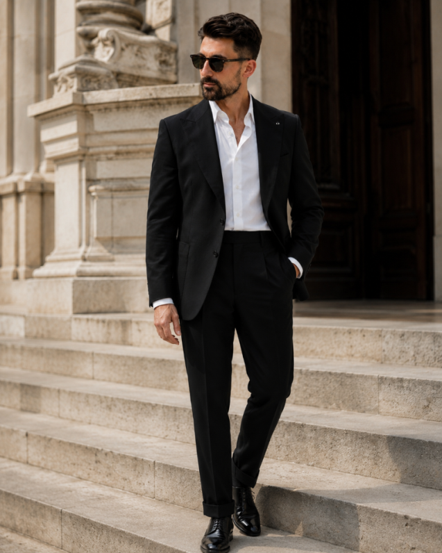Costum Simplu negru