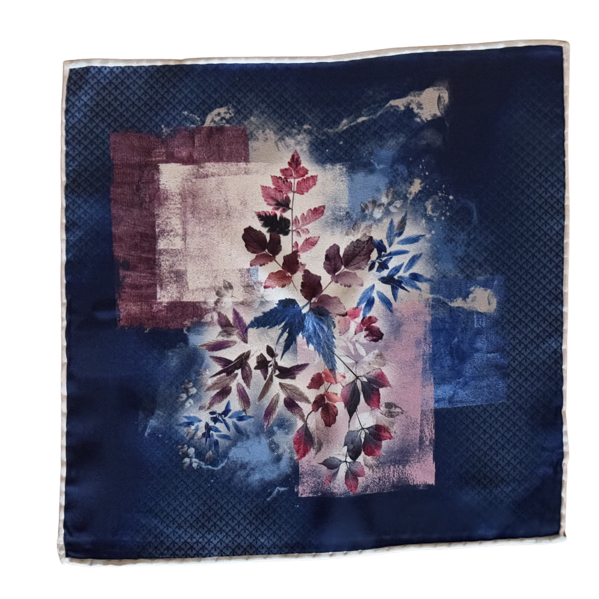 Batistă Florală Albastră