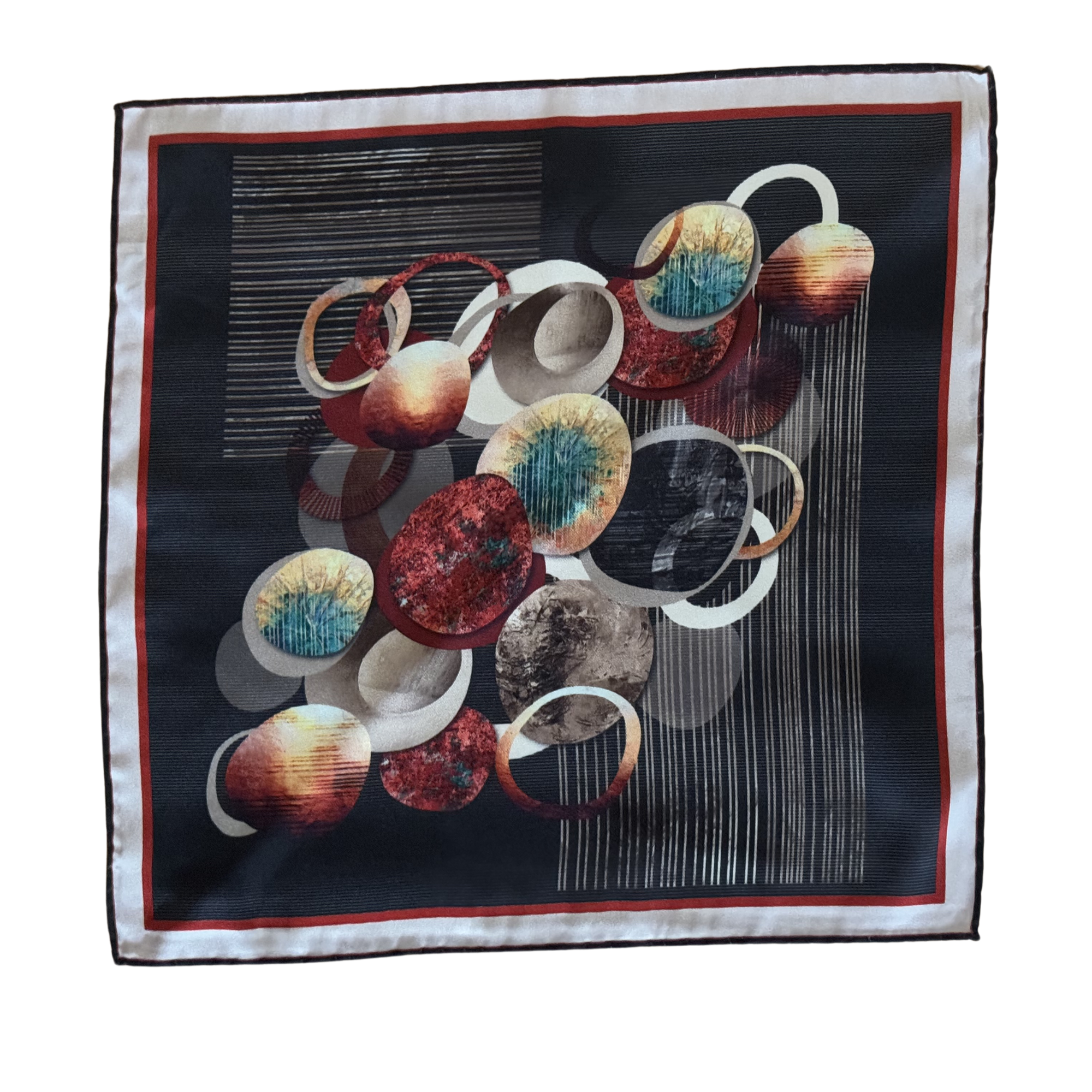 Batistă cu Design Geometric Abstract