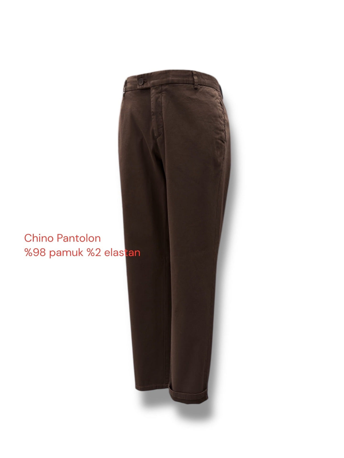 Pantaloni chino maro