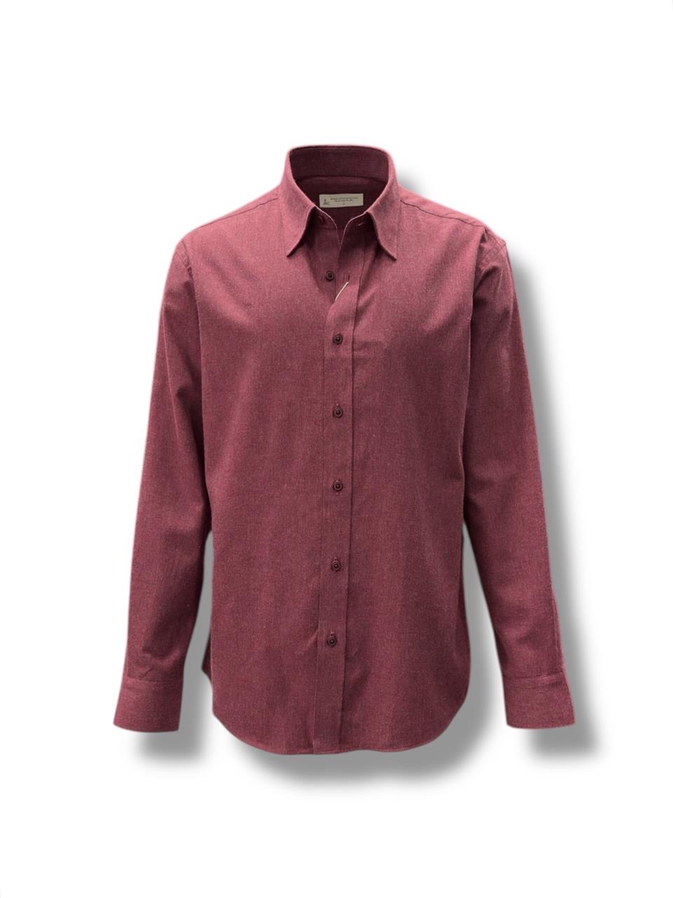 Cămașă din flanelă bordo