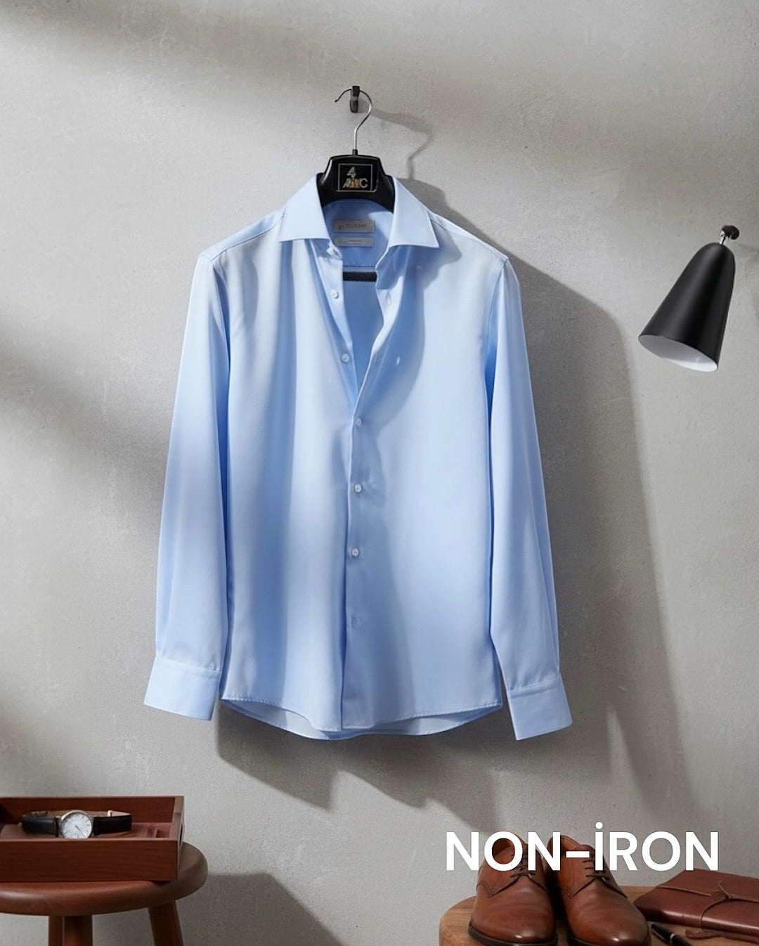 Cămașă albastră Non-Iron