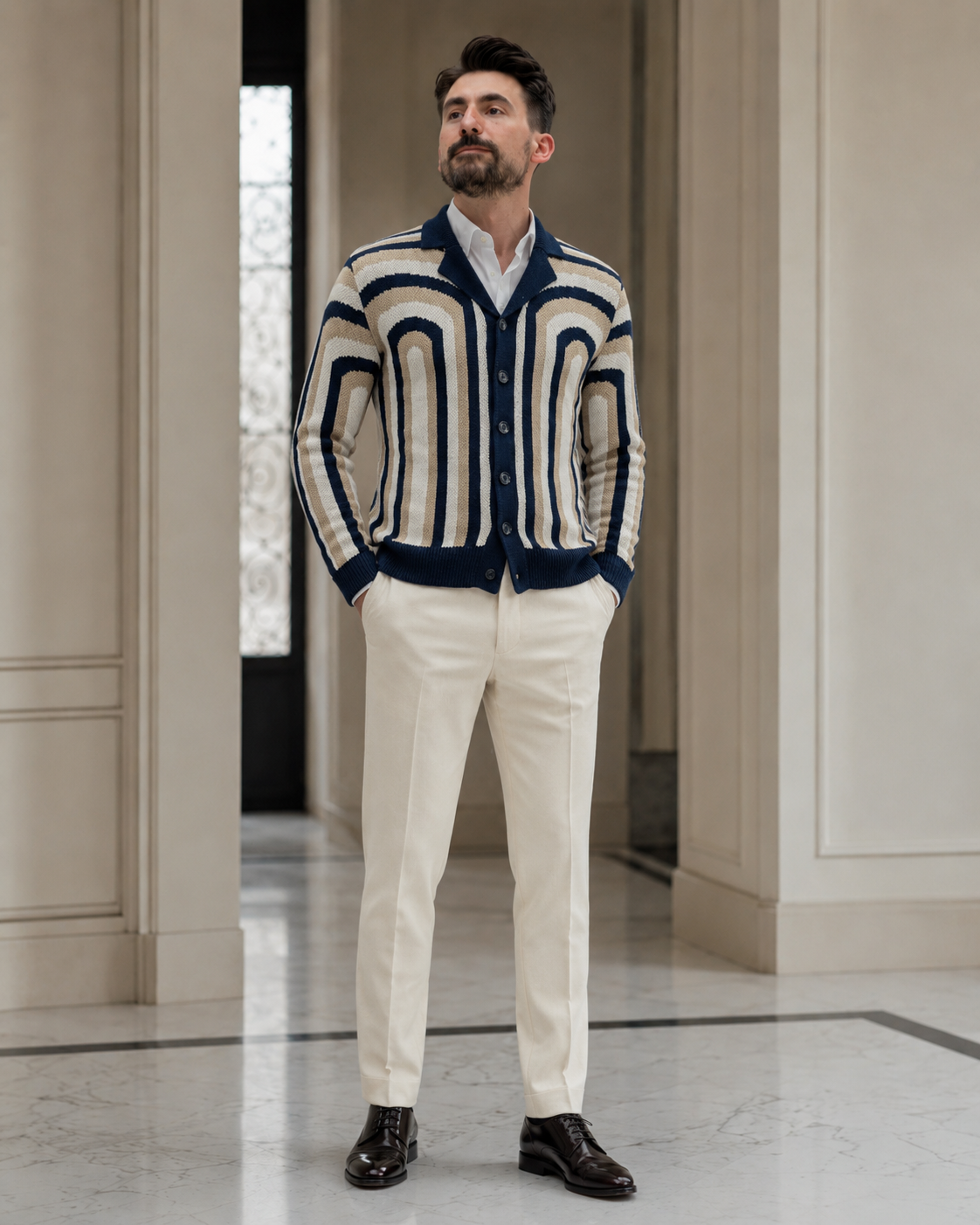 Bluză Nast.Strive bluemarin cu dungi verticale