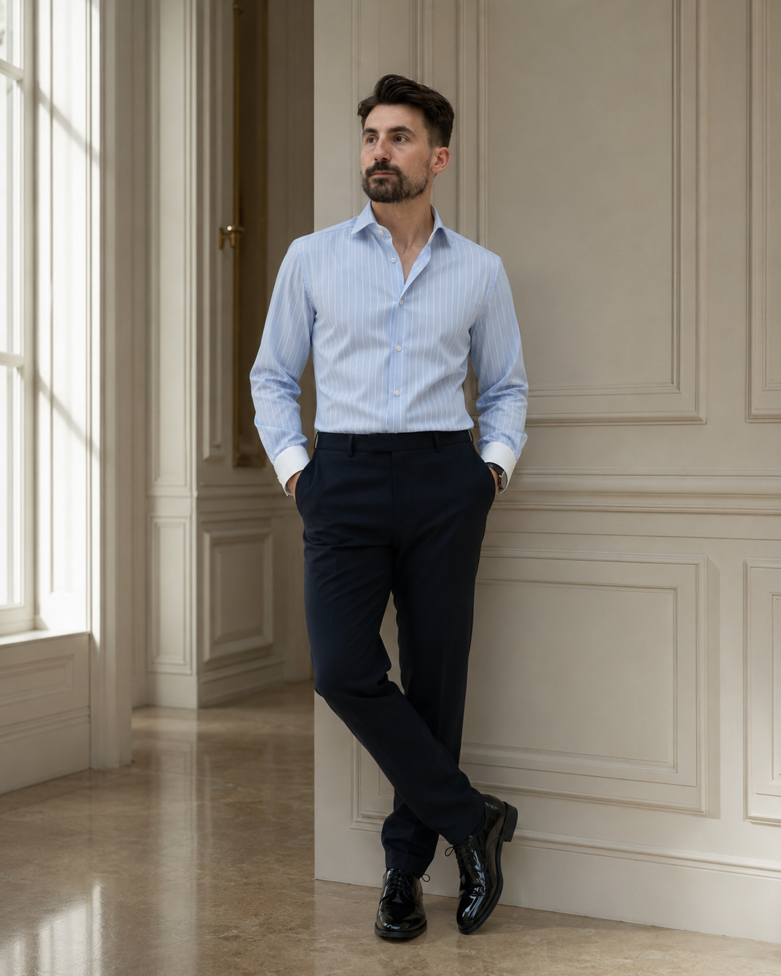 Cămașă  Beygaz albastru deschis