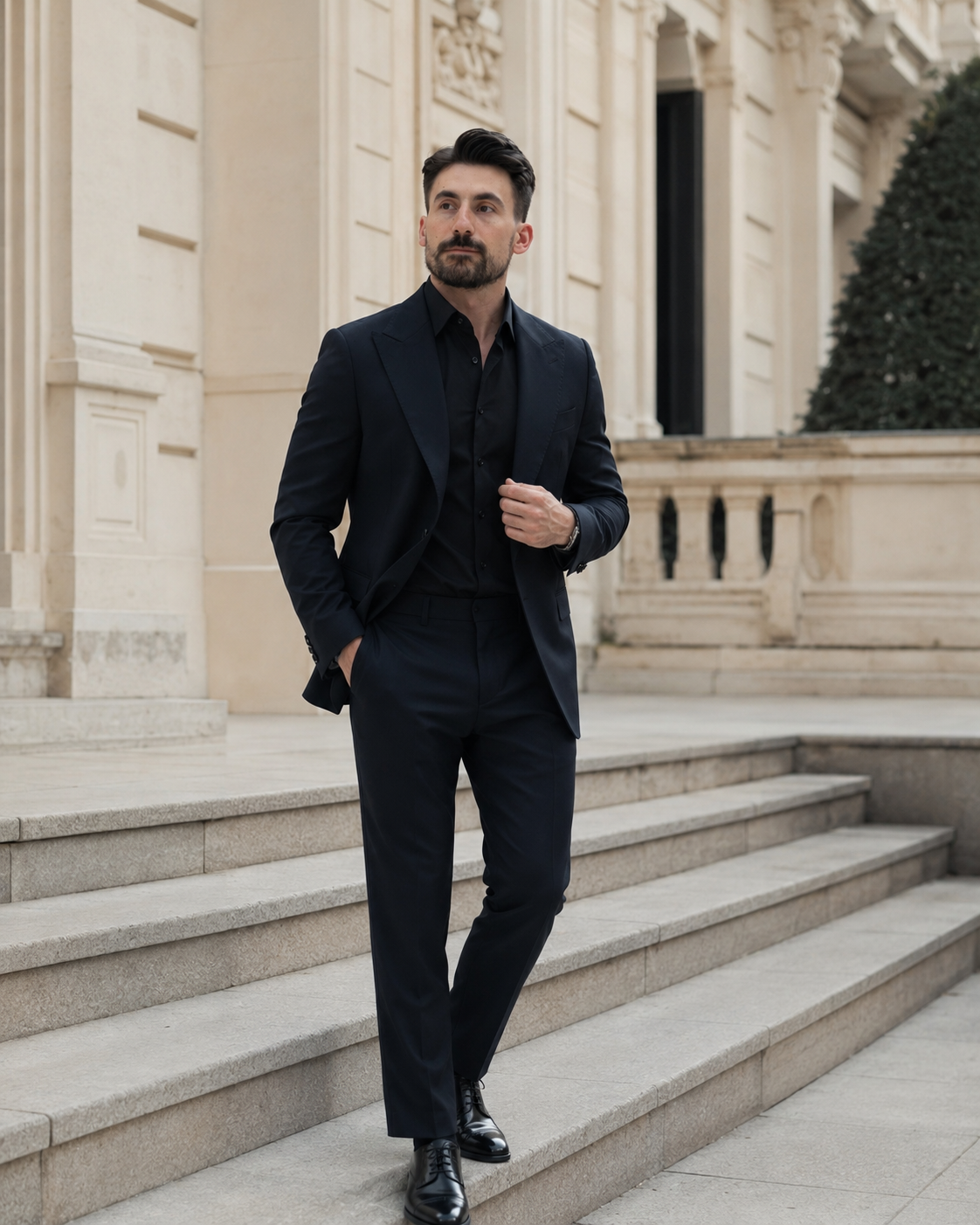 Cămașă Italian negru