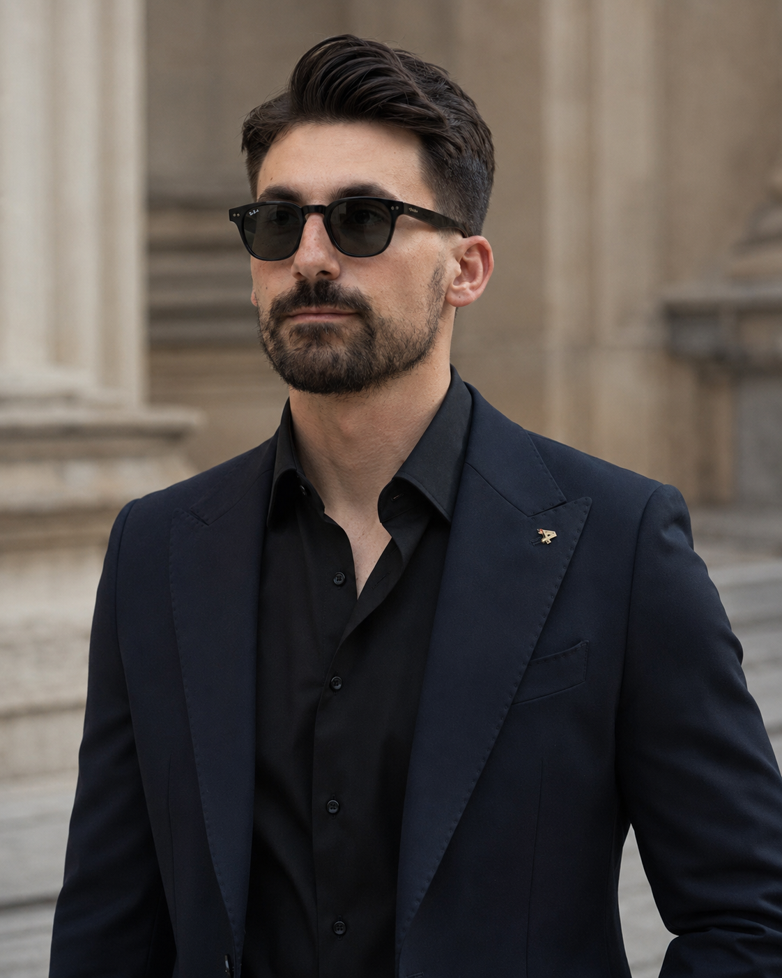 Cămașă Italian negru