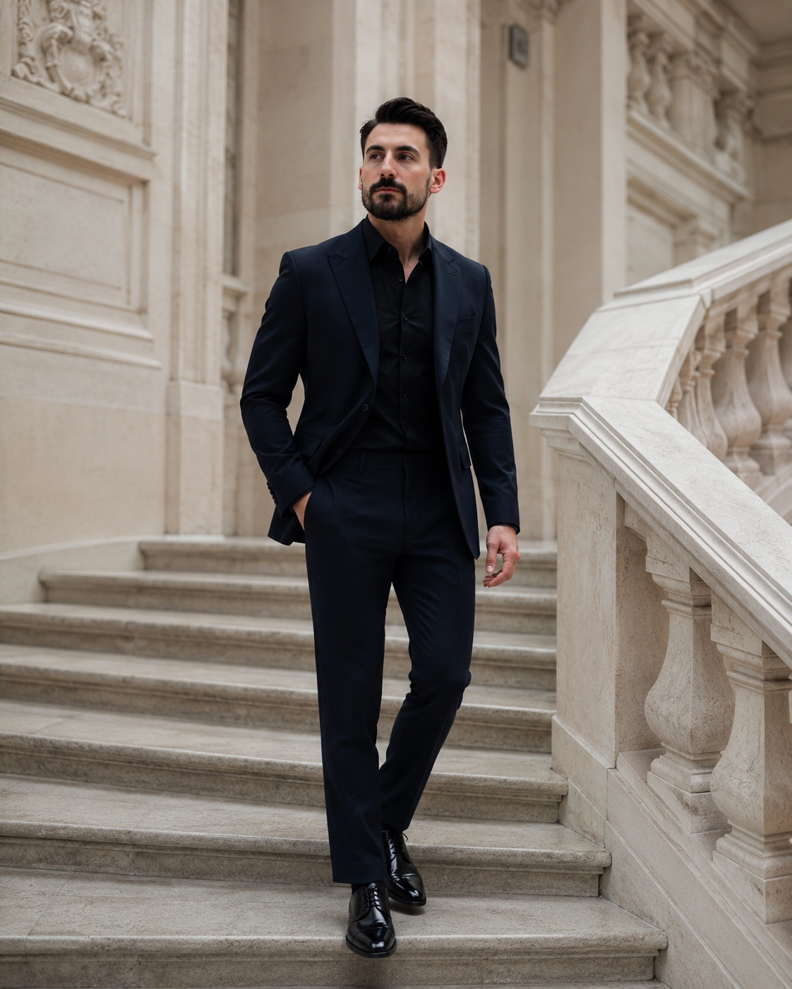 Cămașă Italian negru