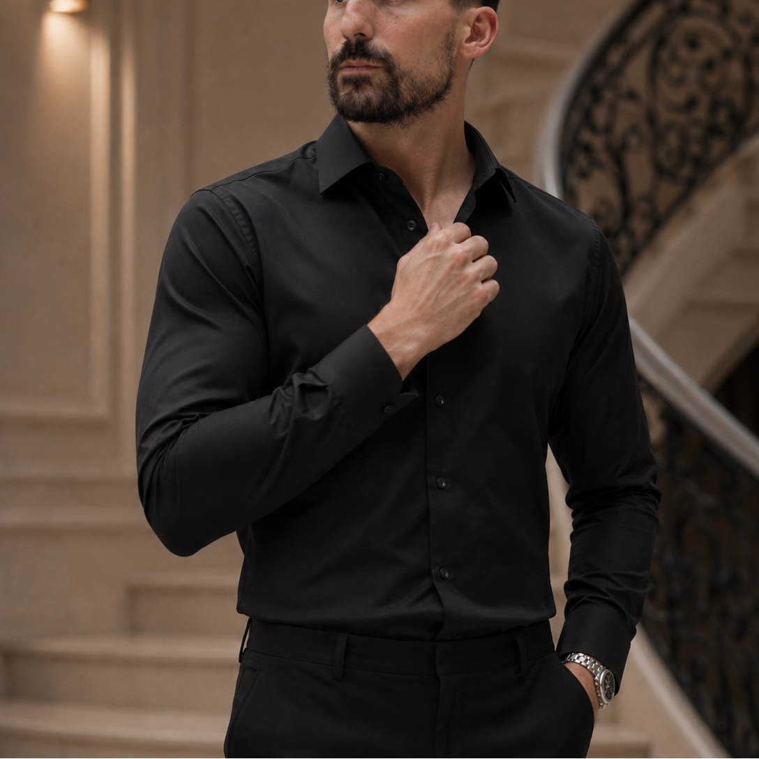 Cămașă Non iron negru