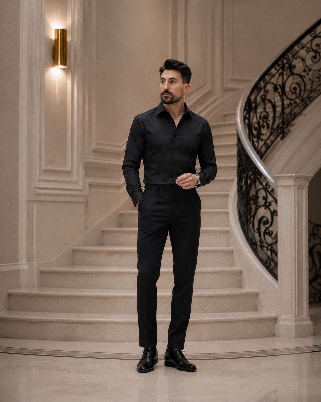 Cămașă Non iron negru