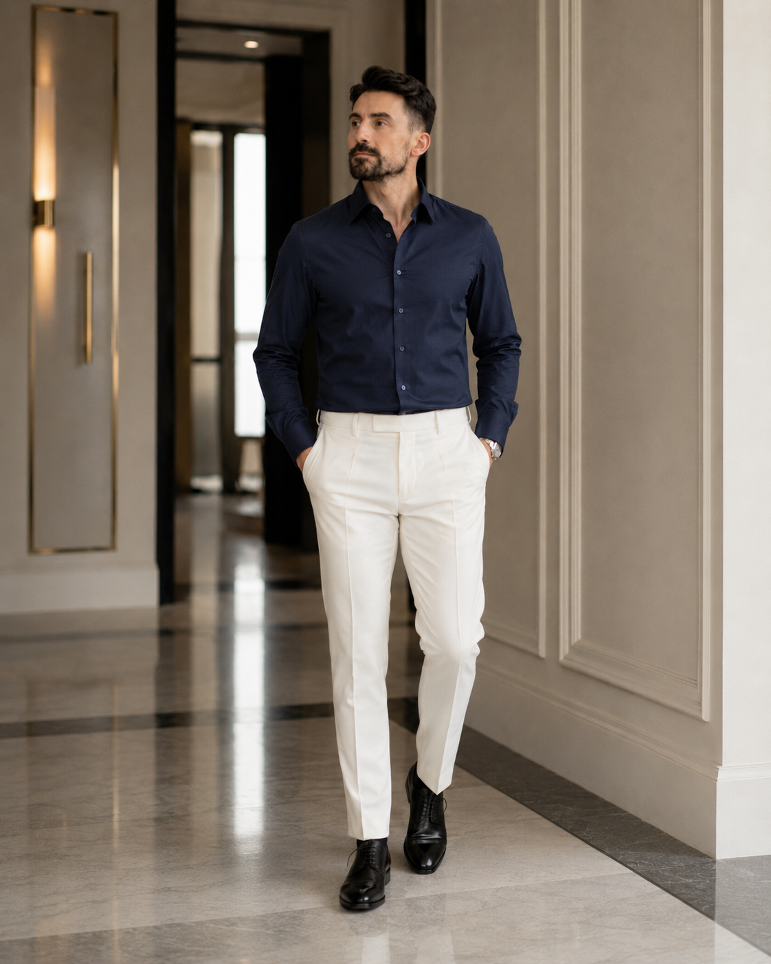 Cămașă Tencel bluemarin