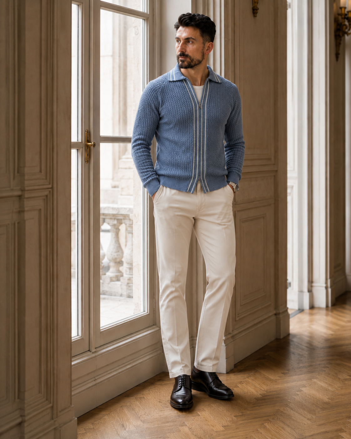 Cardigan Fer.Volente albastru-deschis