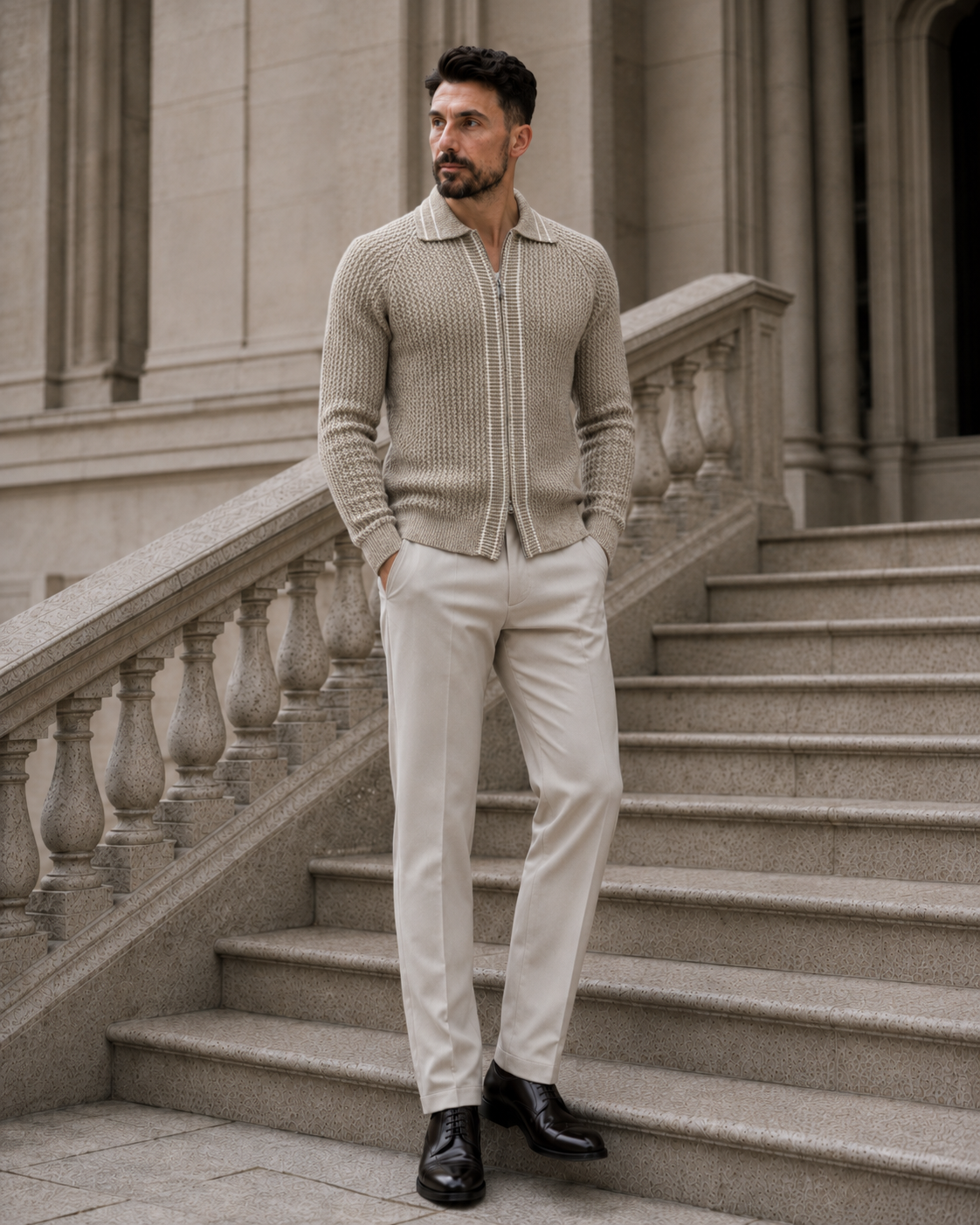 Cardigan Fer.Volente bej