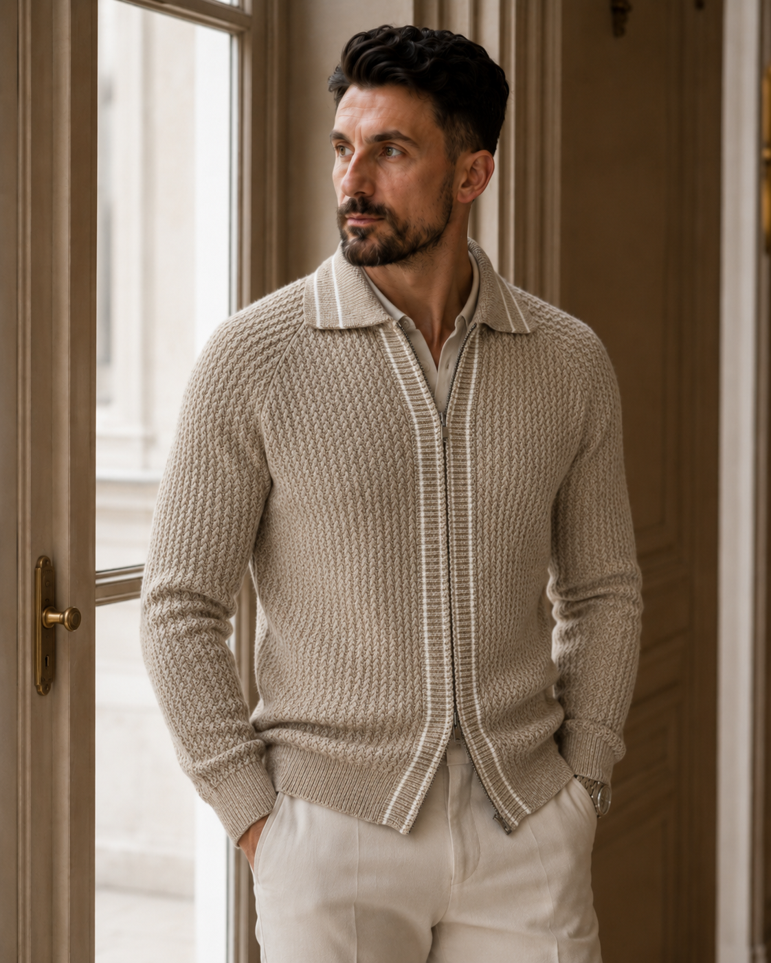 Cardigan Fer.Volente bej