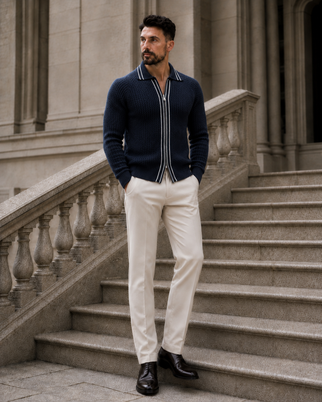 Cardigan Fer.Volente bleumarin