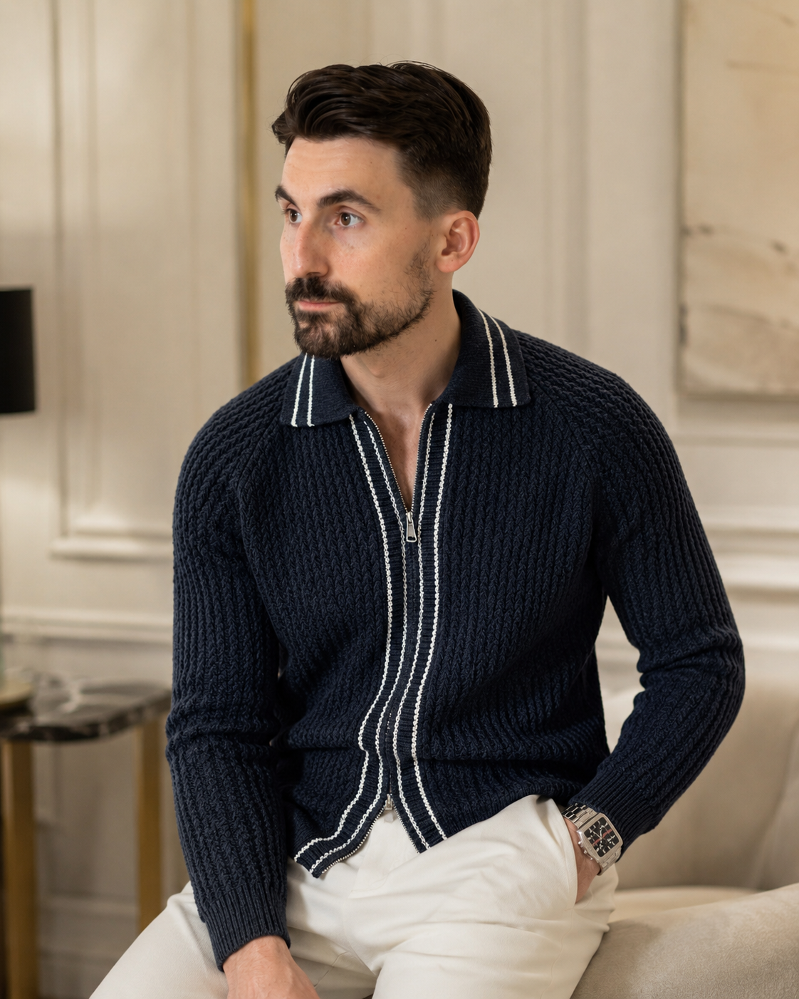 Cardigan Fer.Volente bleumarin
