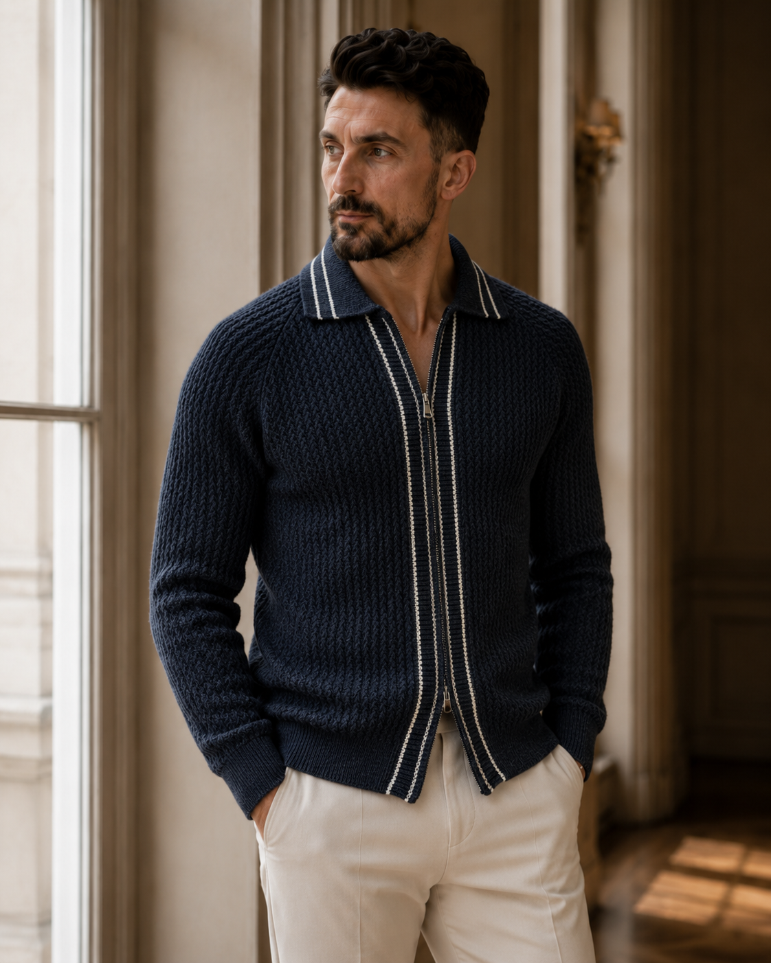 Cardigan Fer.Volente bleumarin