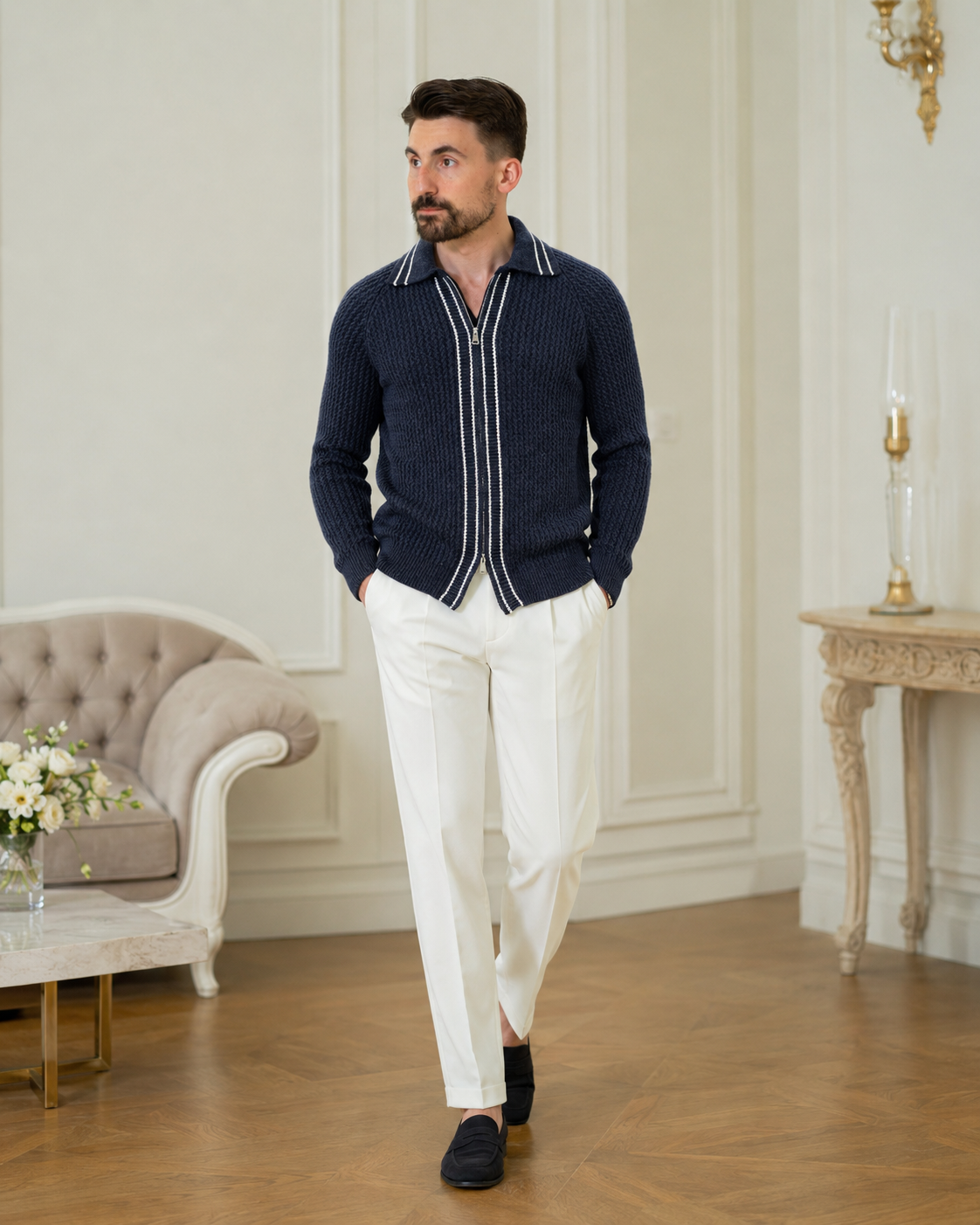 Cardigan Fer.Volente bleumarin