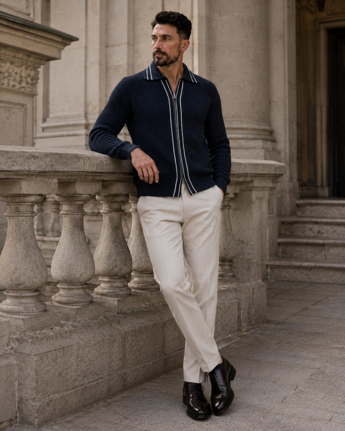 Cardigan Fer.Volente bleumarin