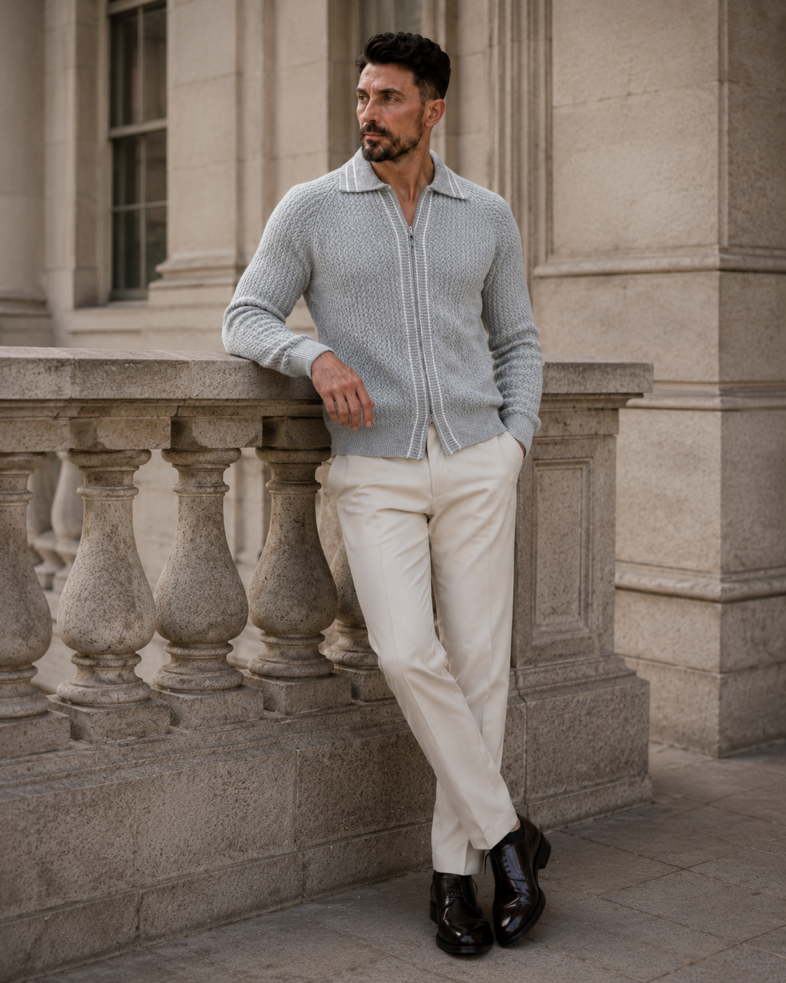 Cardigan Fer.Volente gri