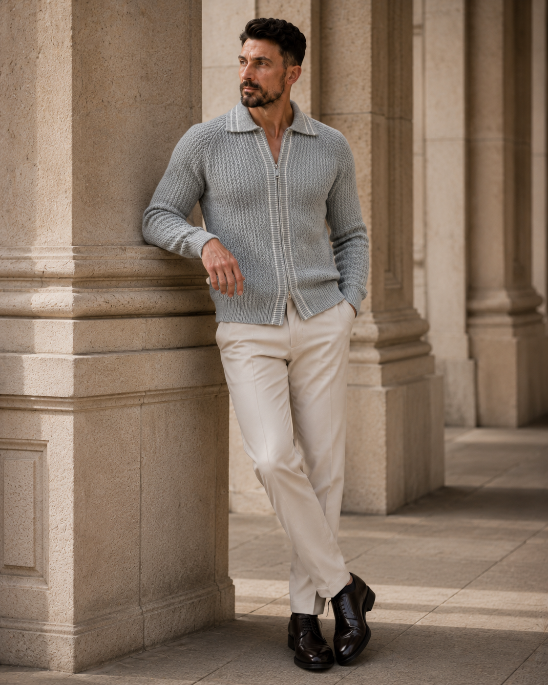 Cardigan Fer.Volente gri