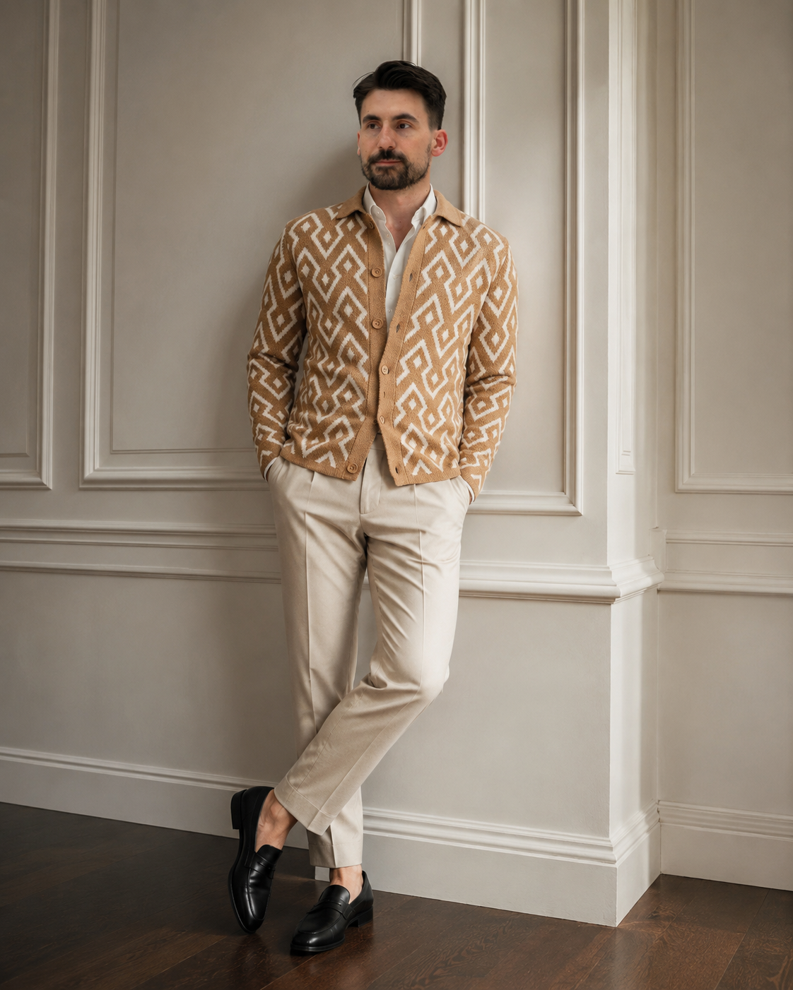 Cardigan Flava maro deschis