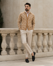 Cardigan Flava maro deschis