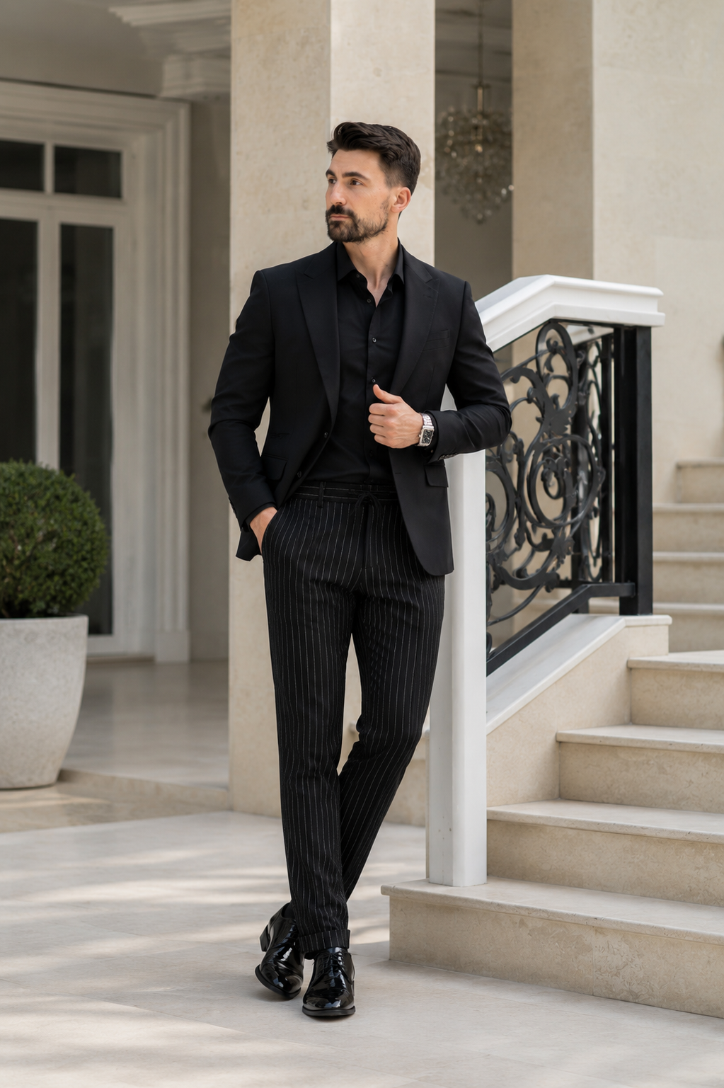 Pantaloni Step negru