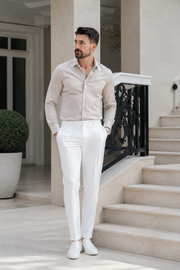 Pantaloni Timeless alb