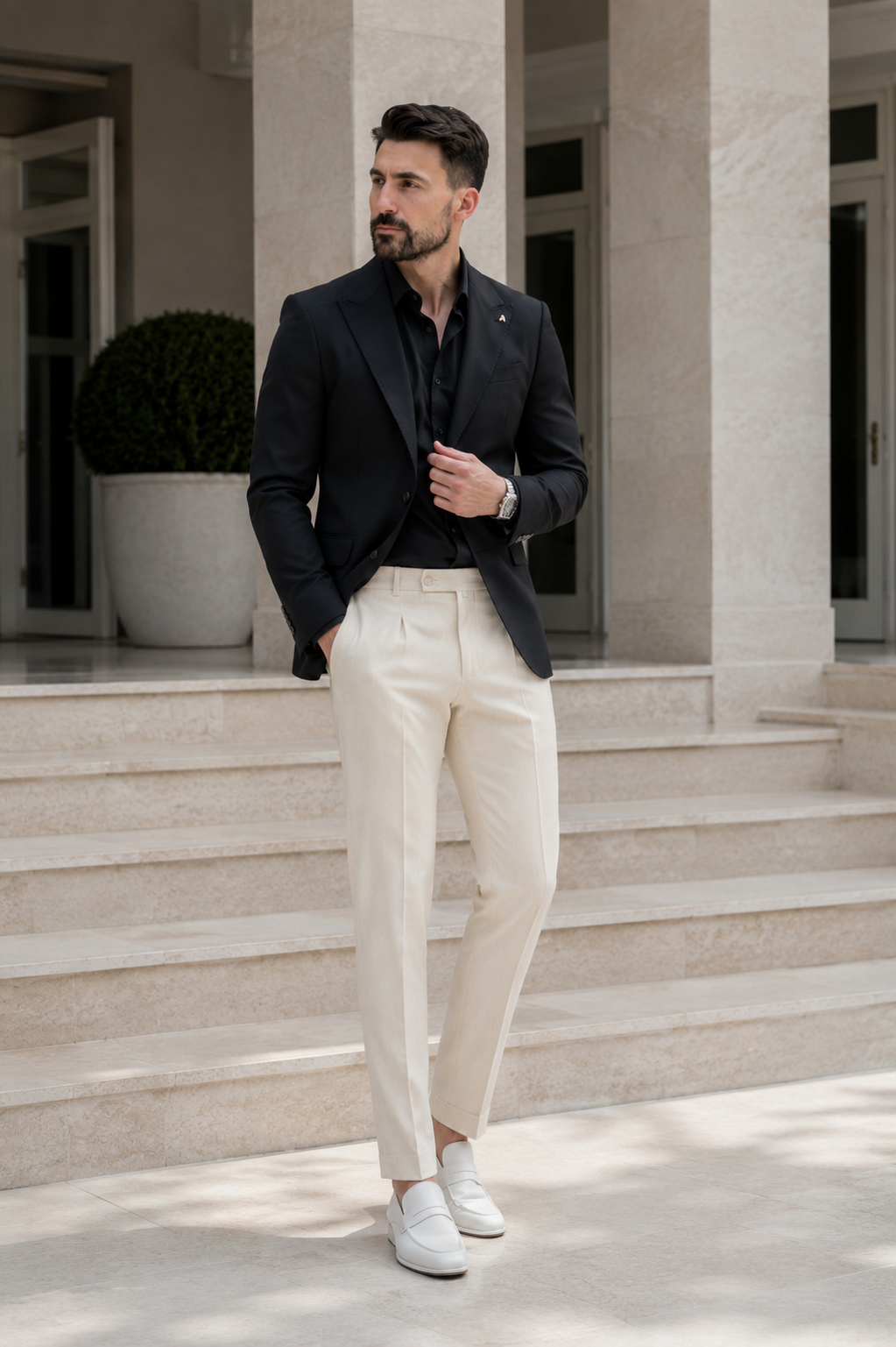 Pantaloni Timeless bej