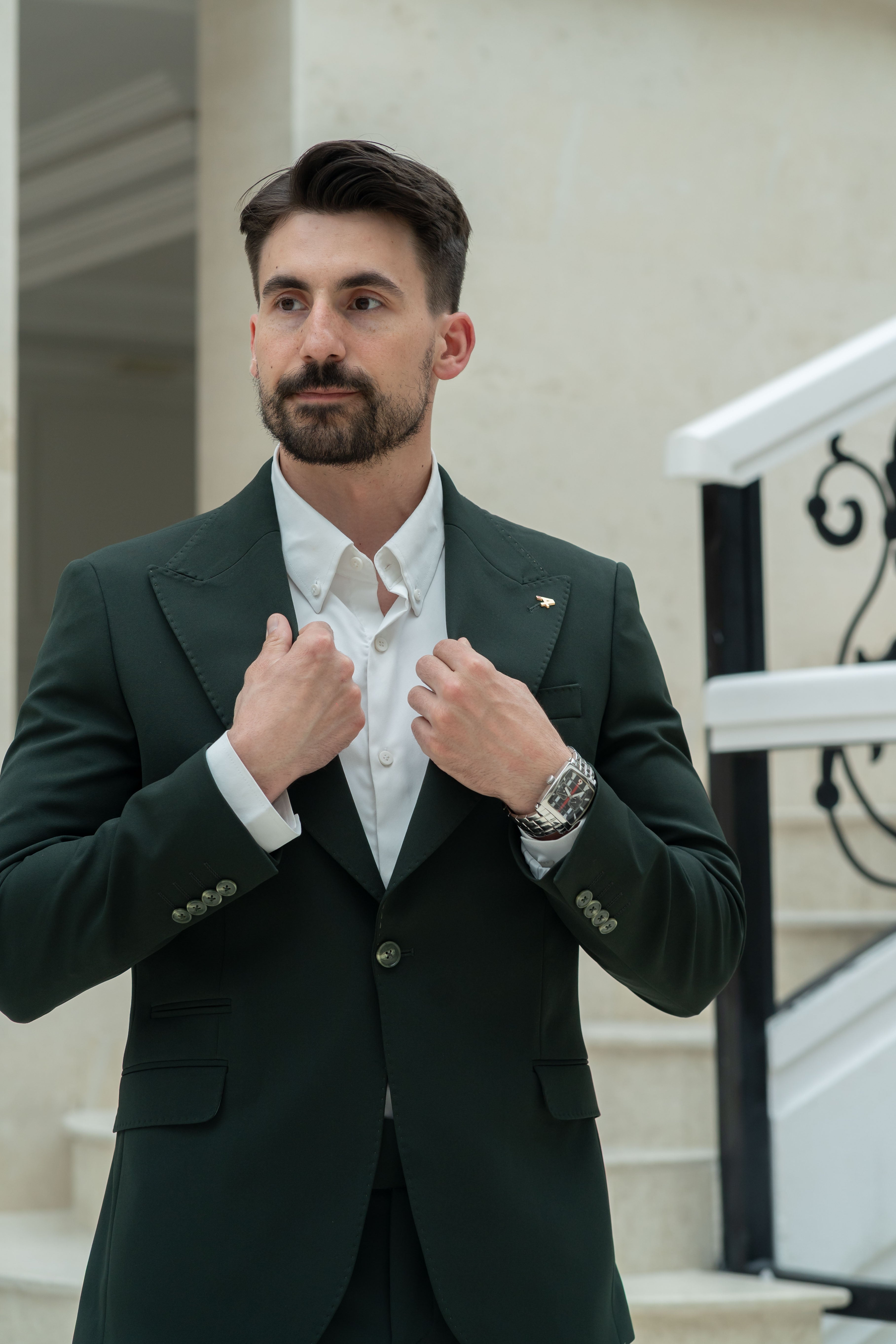 Costum Boost verde închis