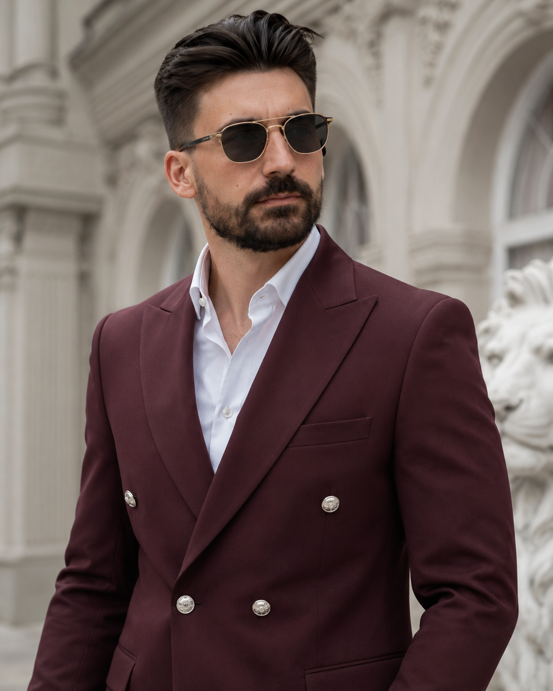 Costum Kruvaze bordo