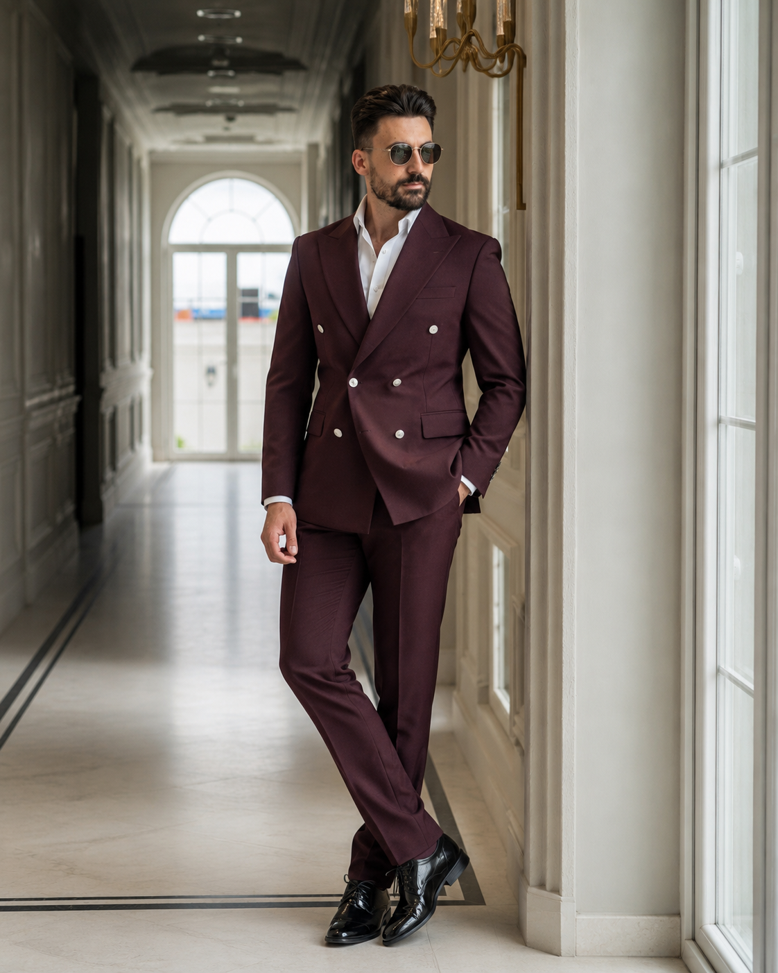Costum Kruvaze bordo