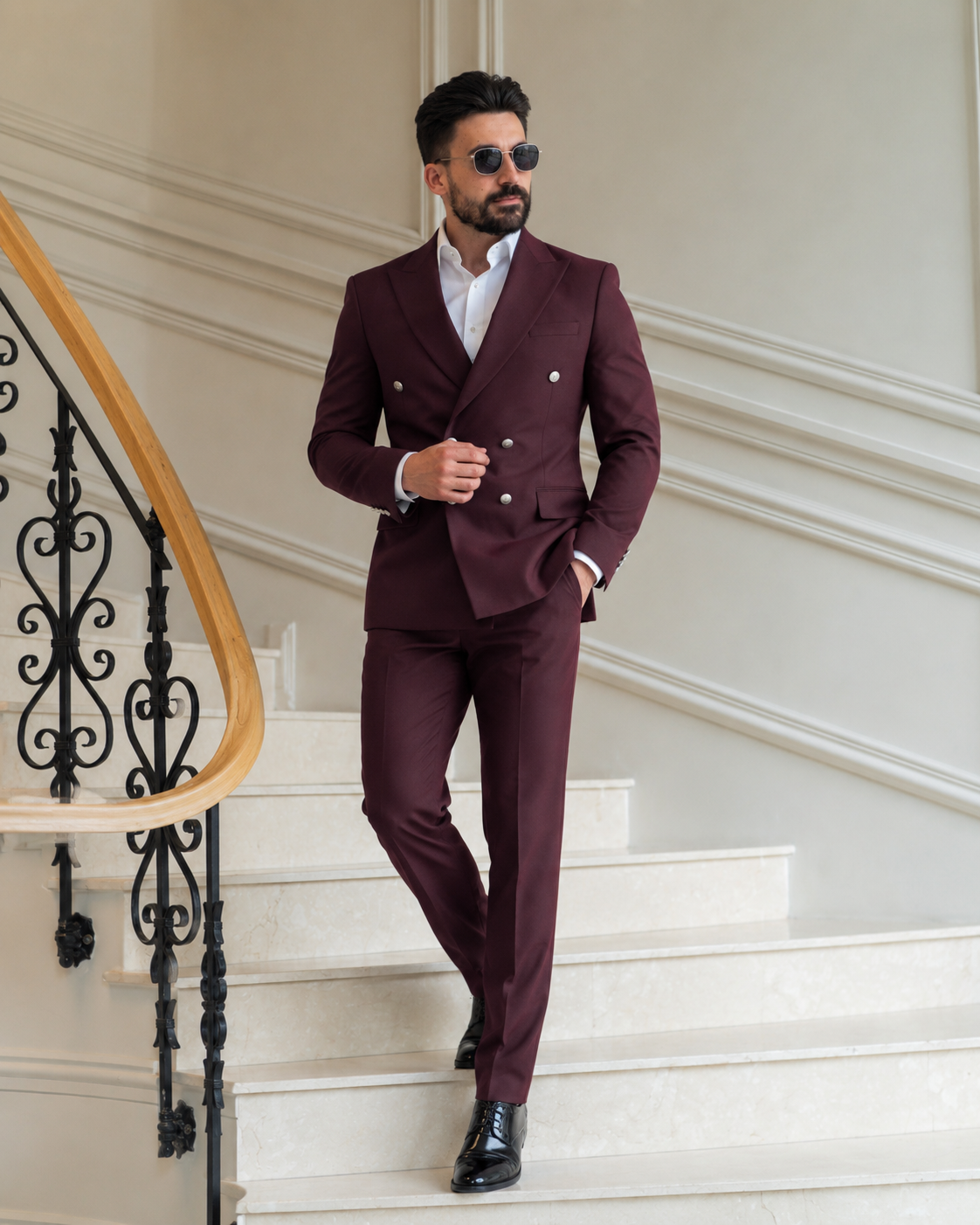 Costum Kruvaze bordo