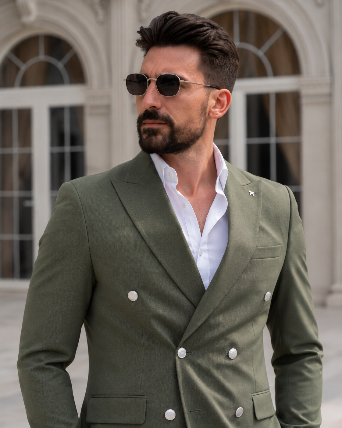 Costum Kruvaze verde