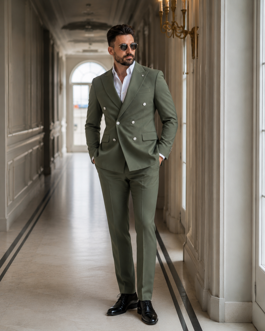 Costum Kruvaze verde
