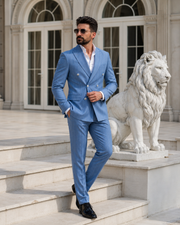 Costum Mai albastru regal