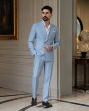 Costum Marc albastru deschis