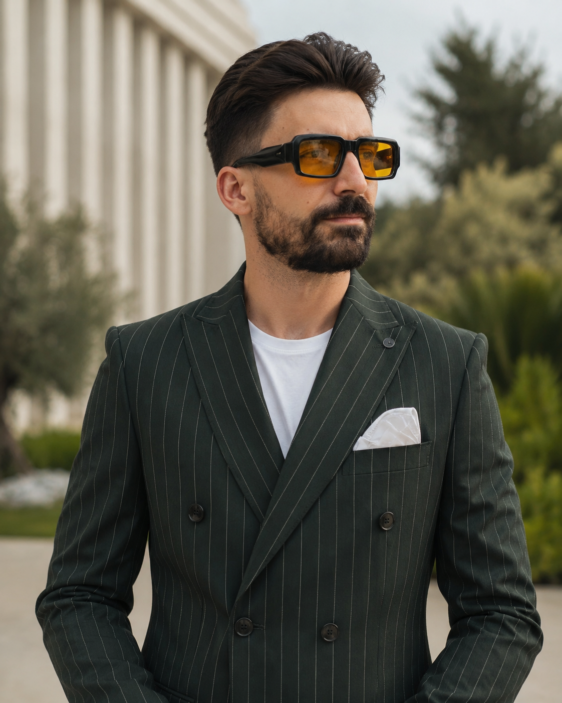 Costum Pavia verde închis