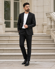 Costum Takim negru cu dungi