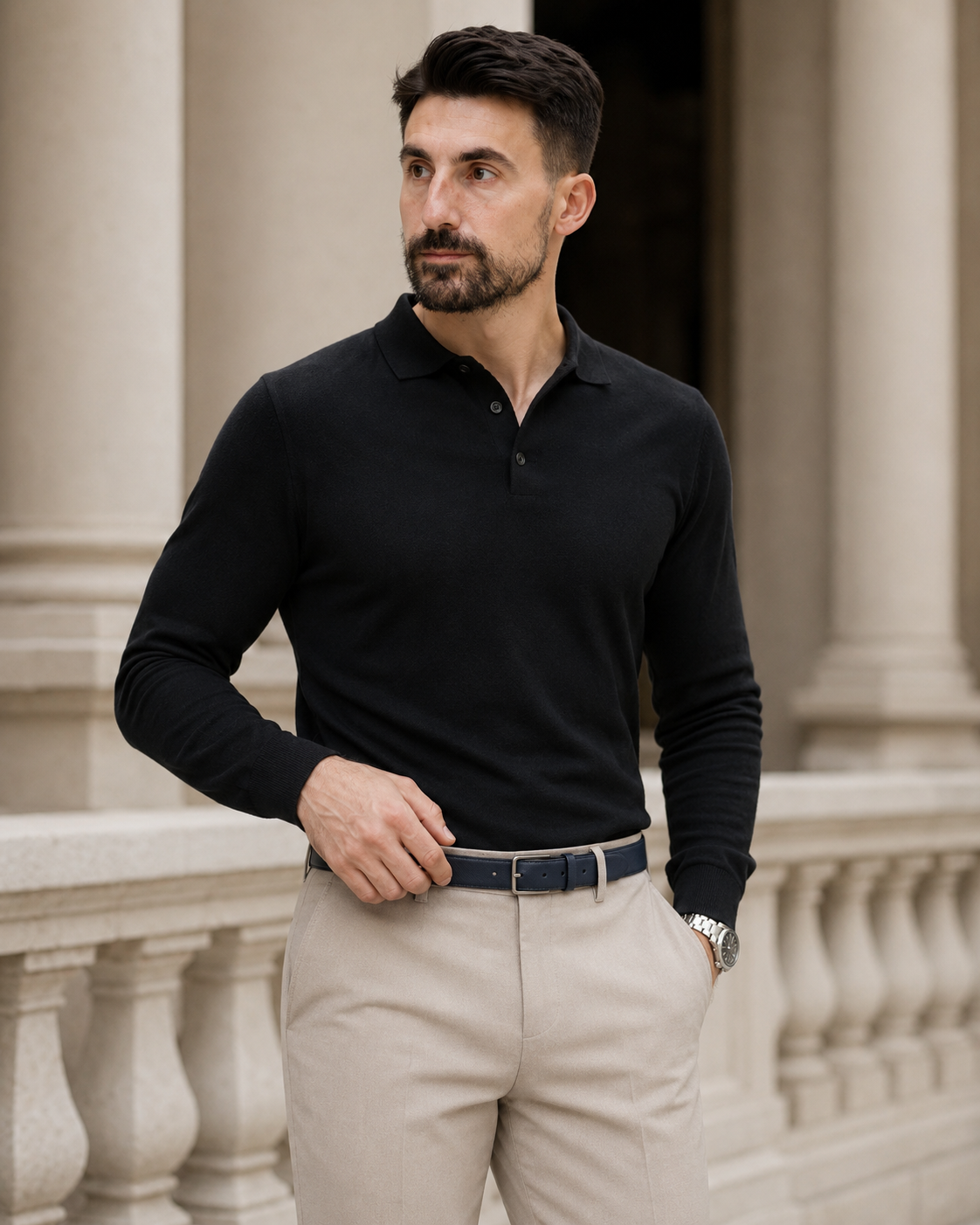 Curea piele bluemarin