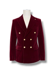 Sacou Velvet bordo