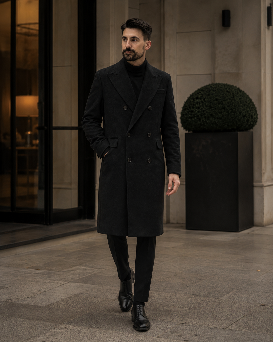 Palton Majestic negru