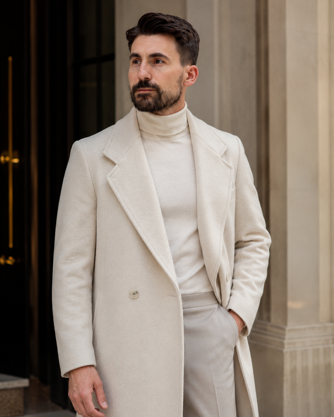 Palton Mattia bej