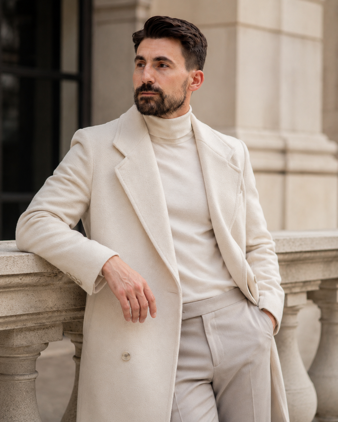 Palton Mattia bej