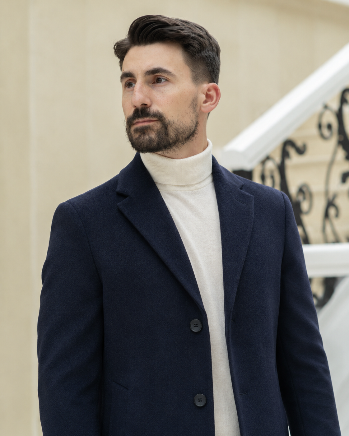Palton Pietro bluemarin