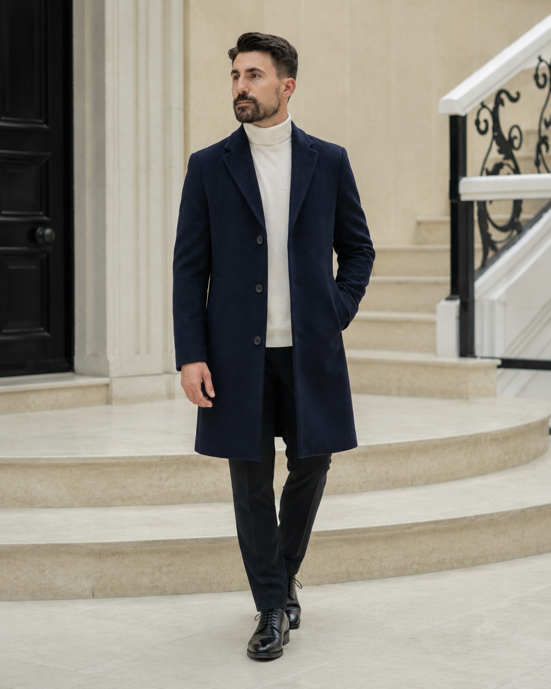 Palton Pietro bluemarin