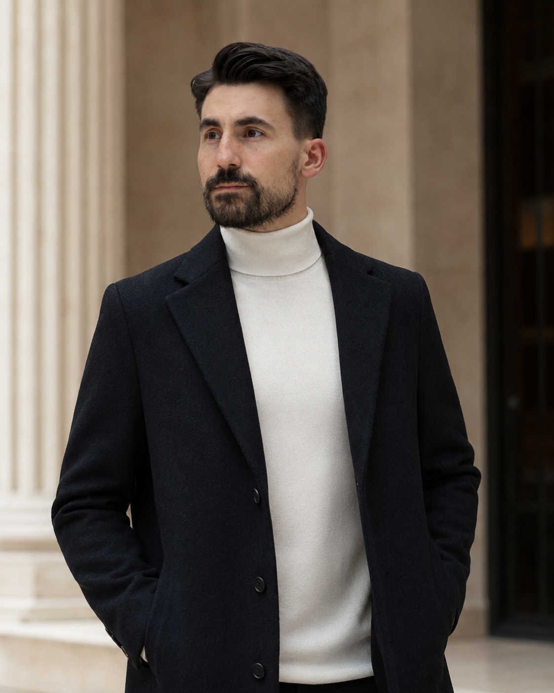 Palton Pietro negru