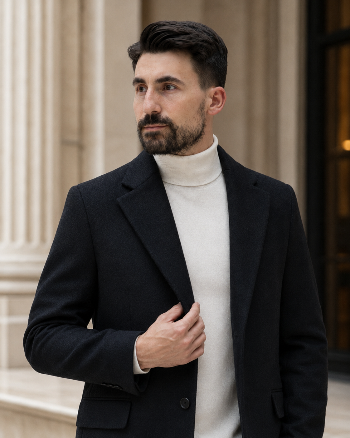 Palton Pietro negru