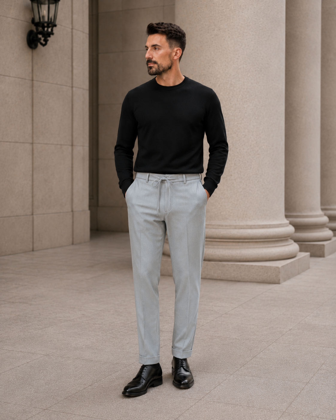 Pantaloni Art Jogger gri