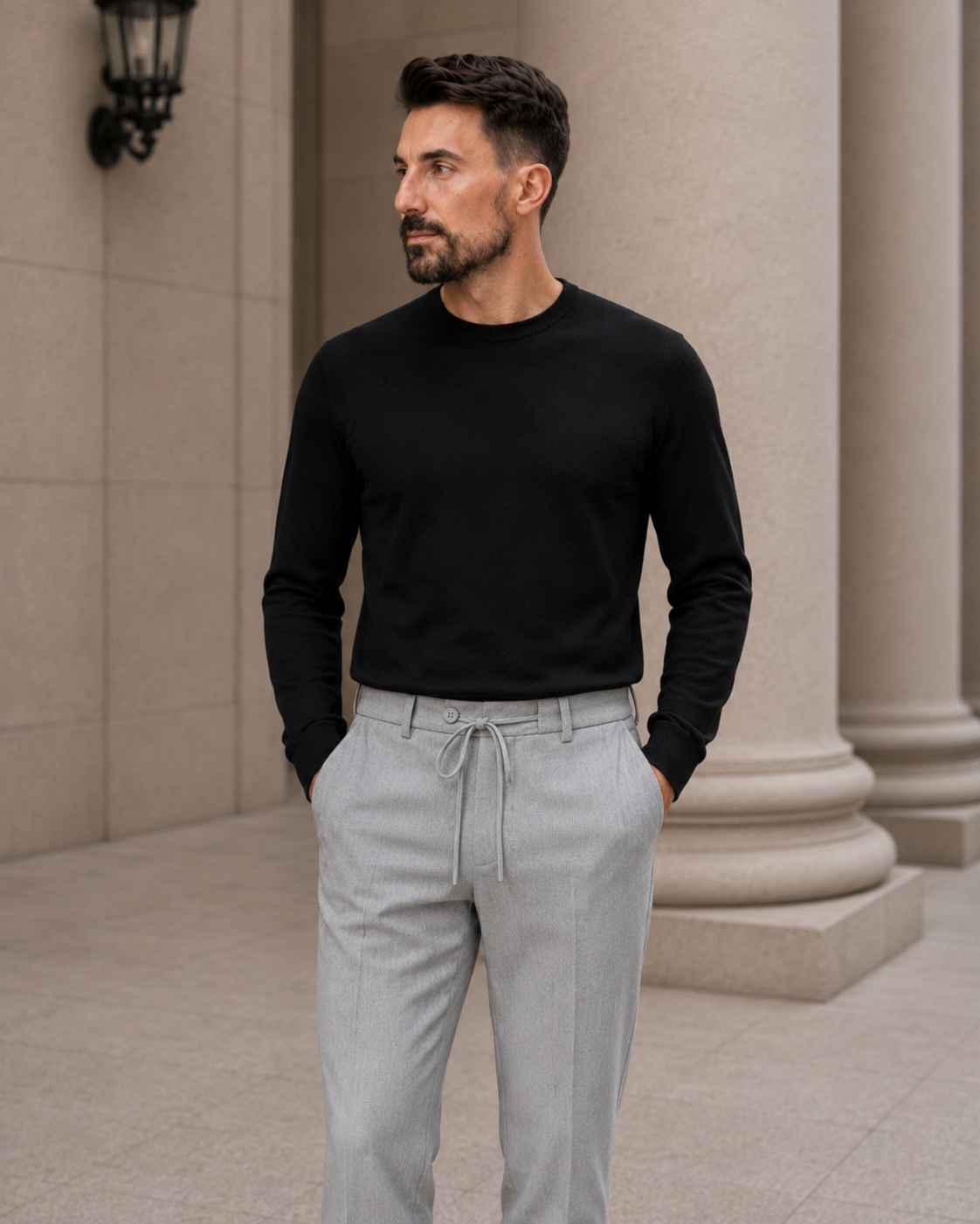 Pantaloni Art Jogger gri